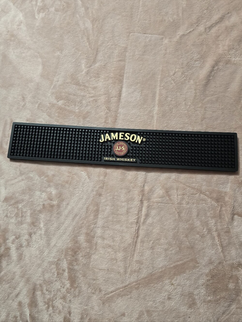 Jameson Irish Whiskey Bar Mat Black Rubber Spill Mat